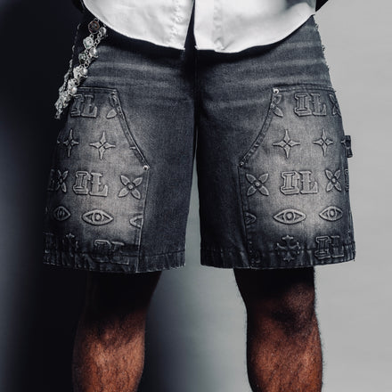 “Carbonado” Denim Shorts