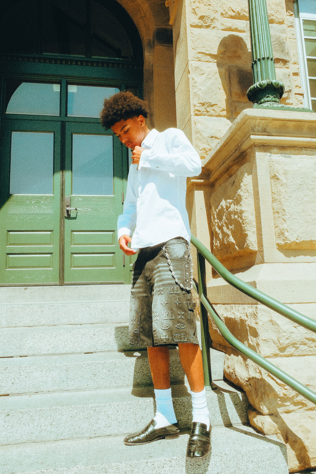 “Carbonado” Denim Shorts